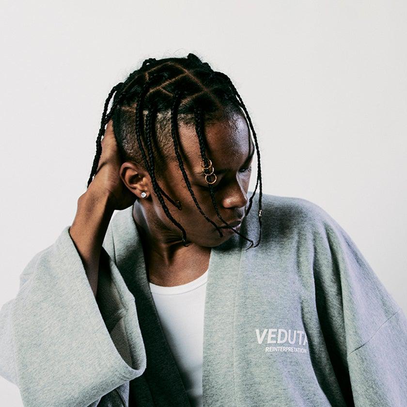 【セットアップ】Life goes off / Gray (上下) | 着物 | VEDUTA - Image 4