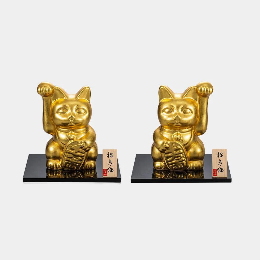 【招き猫】開運 招き猫 (L) | 金沢箔 | 箔一