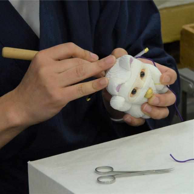 【招き猫】風水 (紫) 能力発揮 リラックス | 江戸木目込み | 柿沼人形 - Image 7