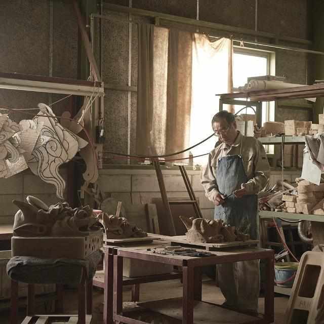 【鬼瓦インテリア】室内に飾る鬼瓦:神谷延三郎 | 三州鬼瓦 | 鬼瓦家守(新東) - Image 4