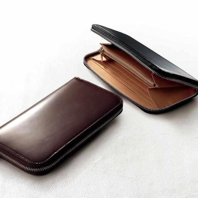 【長財布】スマートラウンドファスナー (群青) | 松阪牛革 | バンビ - Image 5