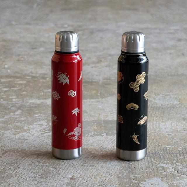 【アンブレラボトル】thermo mug × 土直漆器 うるし宝尽くし (ブラック) | 越前漆器 | 匠市 - Image 4