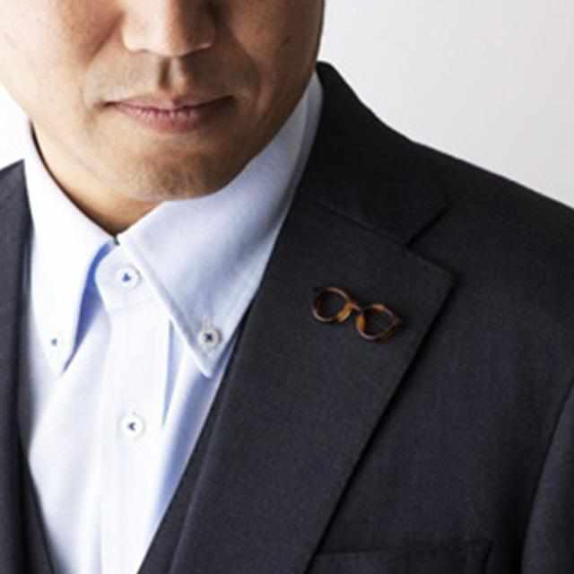 【ピンバッチ】ラペルピン・メガネホルダーになるピンバッチ megane pin (ブラック) | 鯖江の眼鏡 | 匠市 - Image 5