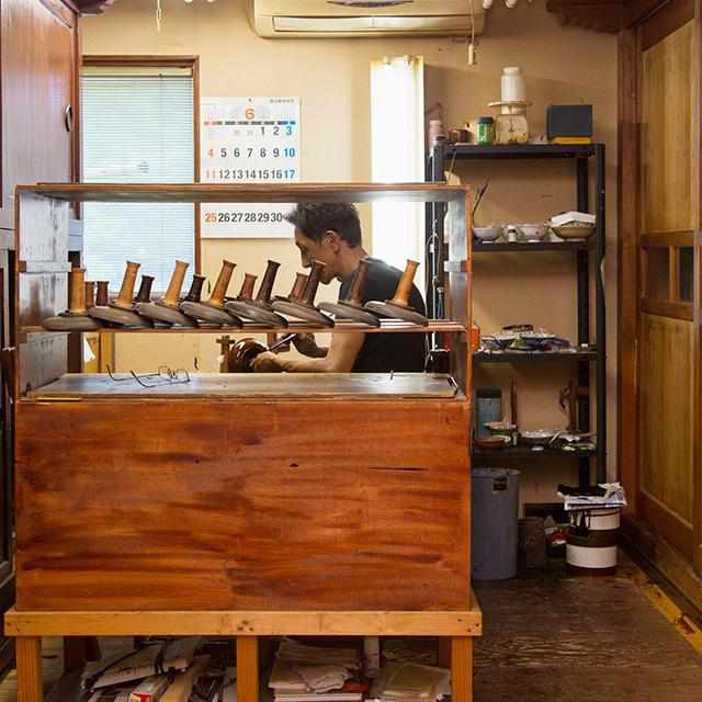 【輪島塗】楽 NERIKANSHITSU 漆スクリーン 竹林 ボトム - Image 6