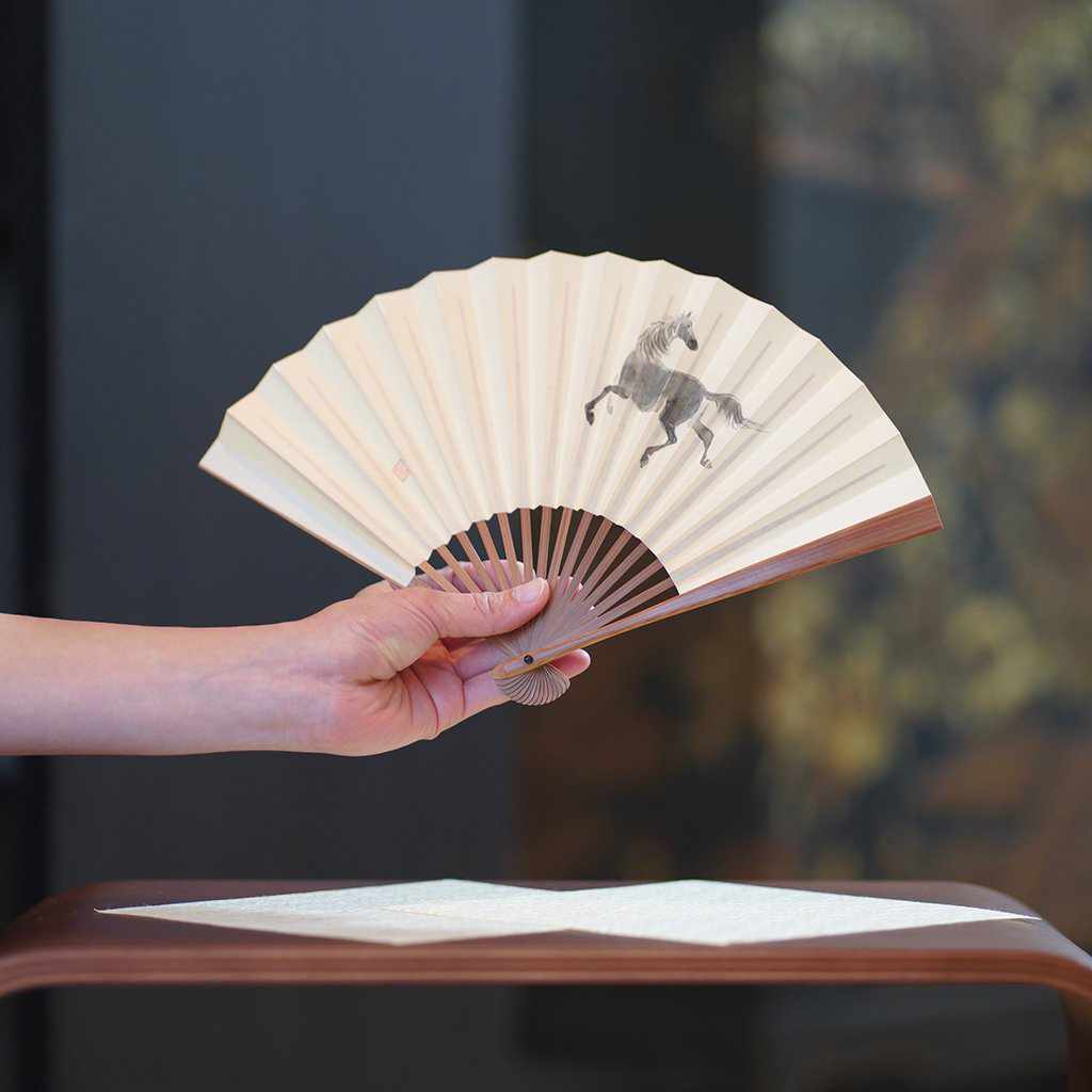 【扇子】女持 馬 本煤竹 | 江戸扇子|雲錦堂 深津扇子店 - Image 3