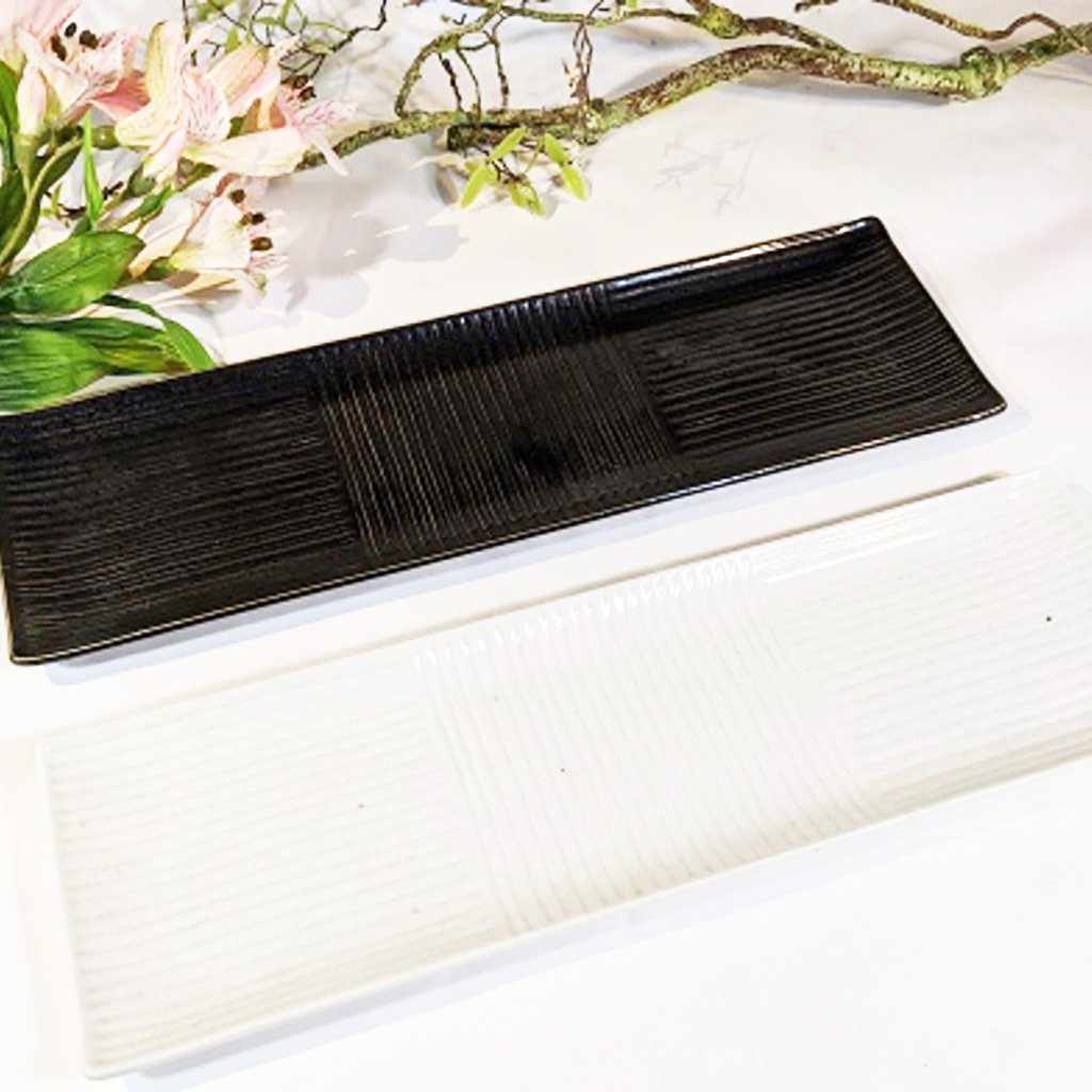 【美濃焼】マルモ加藤陶器 櫛目サンマ皿 白 - Image 4