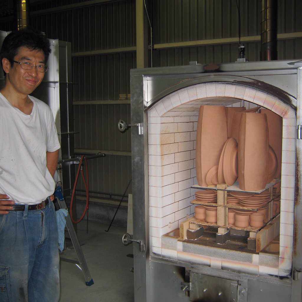 【伊賀焼】ましの窯 焼締 七寸輪花鉢 - Image 3