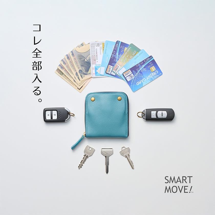【本革キーケース】SMART MOVE! -type1 | アナログキーポケットタイプ- Burgundy Red (蘇芳の水鏡) | 革加工 | RAKUKEI - Image 16