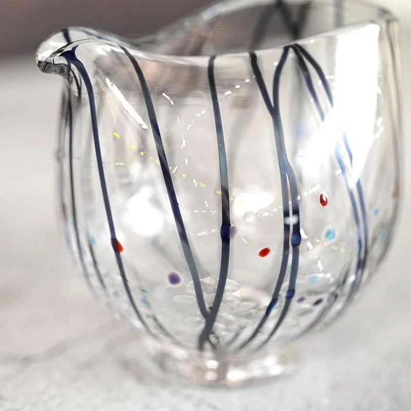 【吹きガラス】SUN GLASS STUDIO KYOTO 玄 酒器セット (酒差し, 盃1個) - Image 6