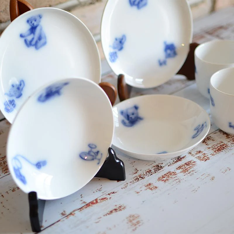 【磁器】大倉陶園 マイリトルベア6点セット(プレート、マグカップ、フルーツ皿各2点) - Image 7