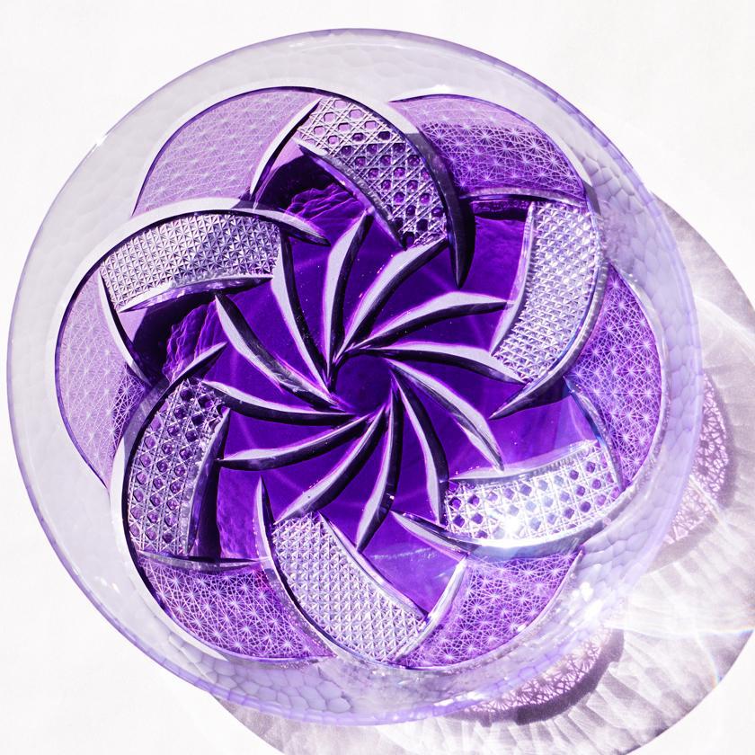 【お皿】中皿 金紫 風凛 -fu rin-|切子 - Image 8