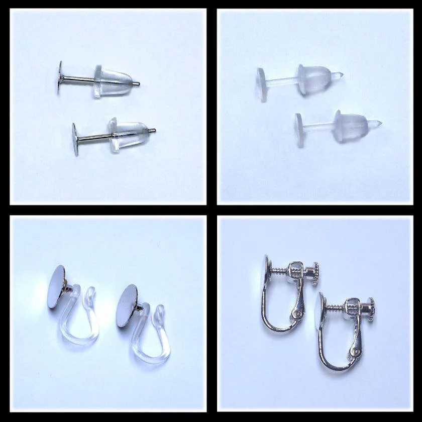 【ピアス】クロースフラワー 錫 (すず) | つまみ細工 - Image 8