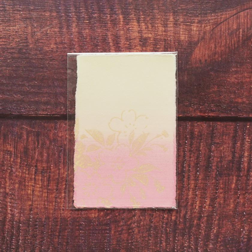 【はがき】桜 金雲母 桃地 (1枚)｜唐紙 - Image 6