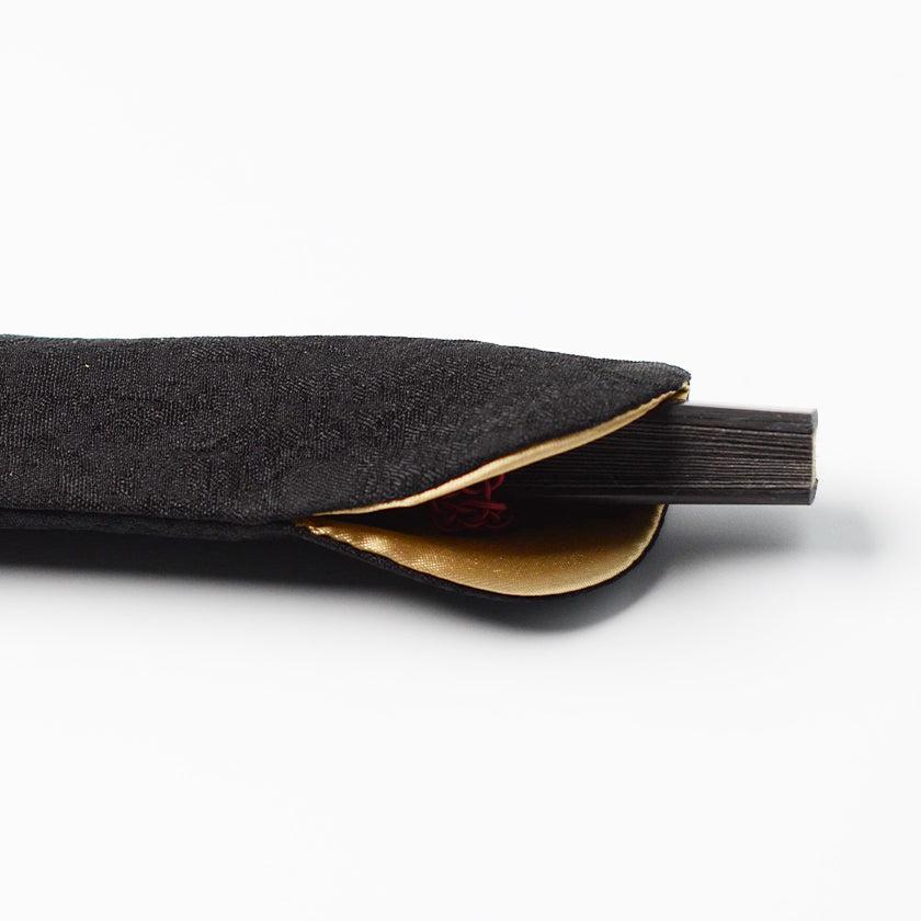 【扇子】満月 (黒) ブロンズ | 唐紙 | 景美風月 - Image 10