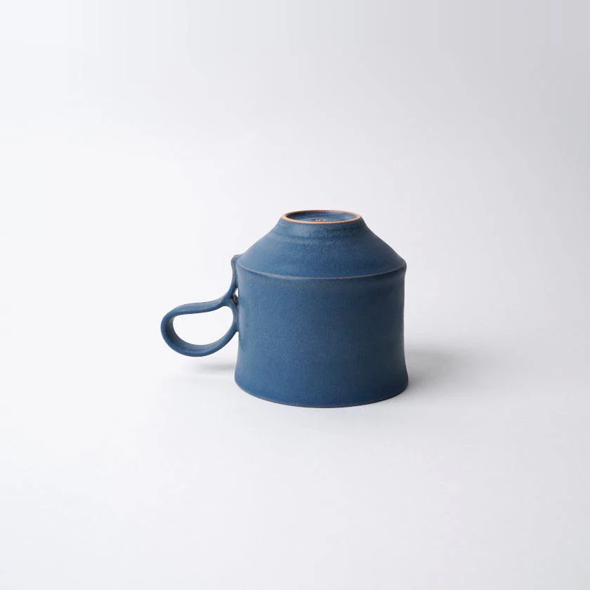【マグカップ2個セット】Mat (角) 青 & 白 | 京焼・清水焼 | fuuu - Image 10