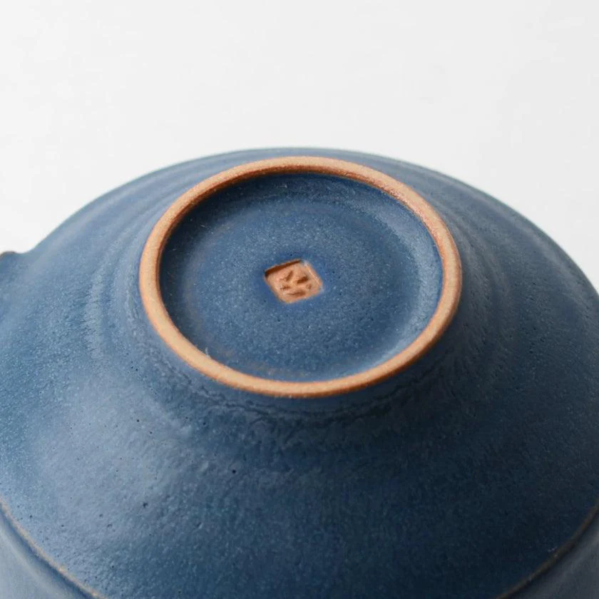 【マグカップ2個セット】Mat (角) 青 & 白 | 京焼・清水焼 | fuuu - Image 9