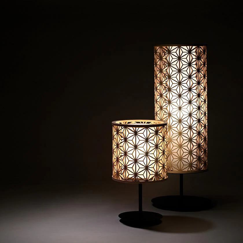 【スタンドライト・照明】KUMIKO Stand Light 01 麻の葉 | 京指物 | 村山木工 (大型配送料2,500円) - Image 3