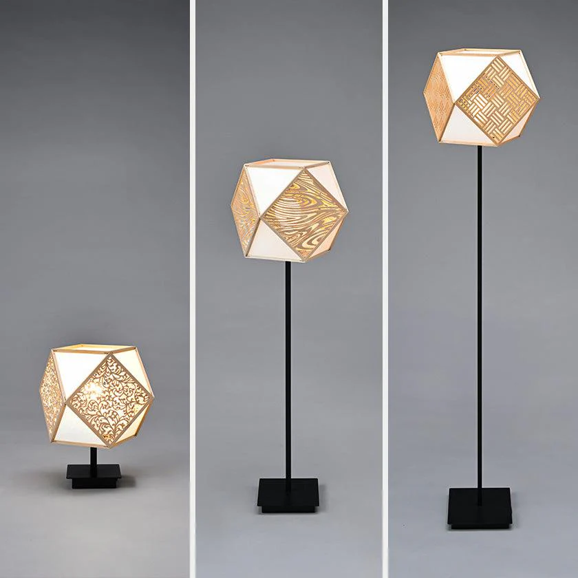 【スタンドライト・照明】KIRIKO Stand Light 七宝 (S-Lサイズ) | 京指物 | 村山木工 (大型配送料2,500円) - Image 2