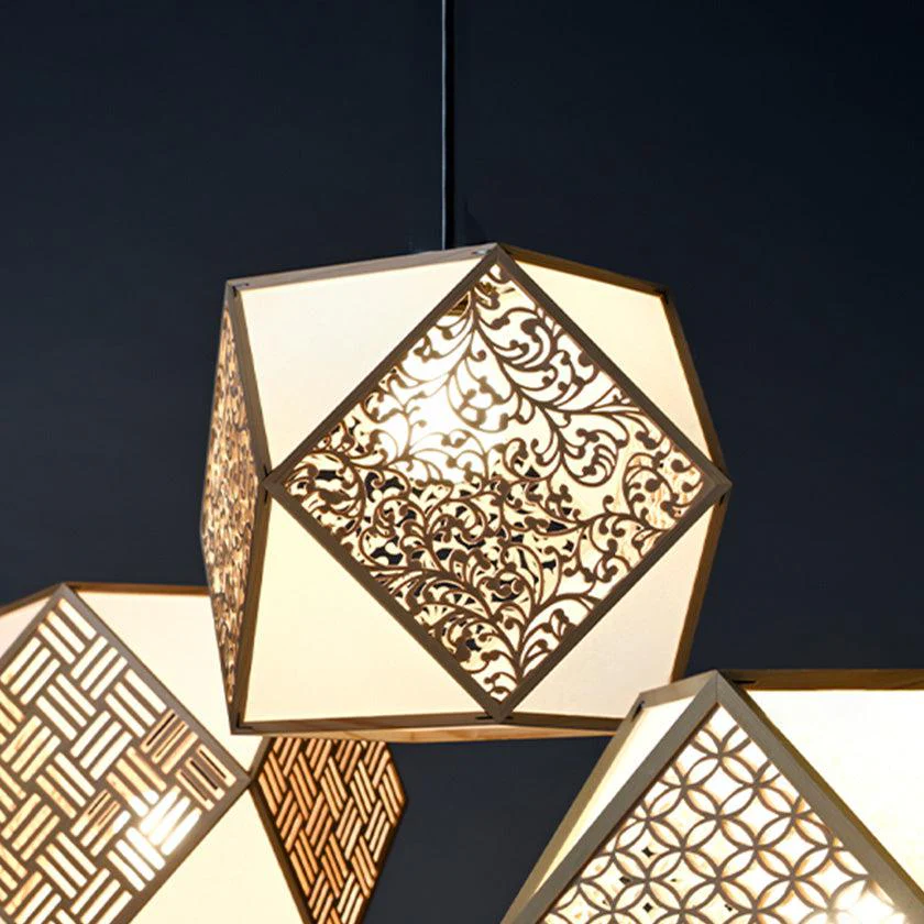 【ペンダントライト・照明】KIRIKO Pendant Light 唐草 (S-Lサイズ) | 京指物 | 村山木工 (大型配送料2,500円)