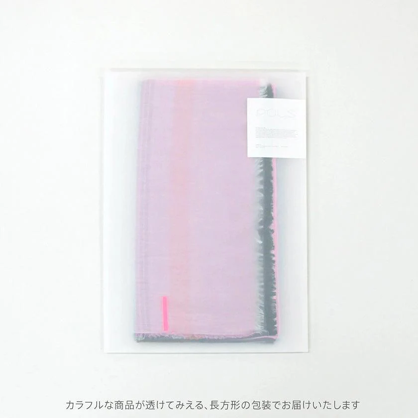 【ストール】極細コットン播州織ストール (オレンジ) L | 播州織 | POLS - Image 7